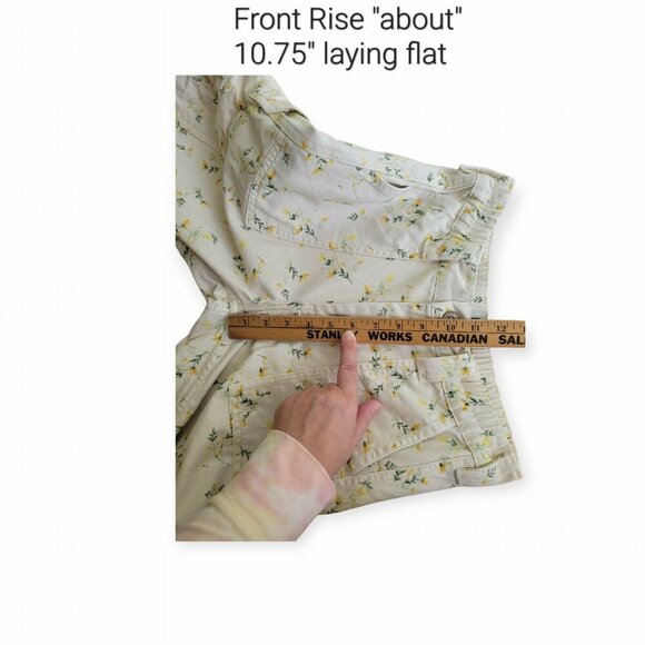 Urban Outfitters BDG cream yellow floral utility skater jeans size 26 EUC - Picture 7 of 12